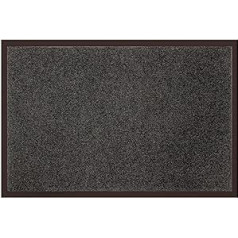 Deco Tapis 1740298 Tapis Anti - 1740298, Schmutzfangmatte Rechteck , 80 X 120 Cm , Uni , Eingangsmatte , Grau