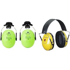 3M H520P3EV Peltor Optime II Ear Protectors & Optime I Capsule Ear Protectors with Folding Bracket Optime 1 SNR = 28 dB, Pack of 1, Yellow