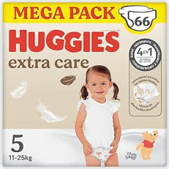 Huggies Extra Care Disney Size 5 Baby Nappies (12-22kg) 2 Packs x 33 Nappies Total 66 Nappies