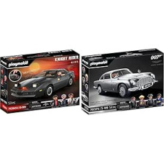 PLAYMOBIL 70924 Knight Rider — KITT, ar oriģinālo gaismu un skaņu, Knight Rider faniem un bērniem, 5–99 gadi un ® 70578 James Bond Aston Martin DB5 — Goldfinger Edition