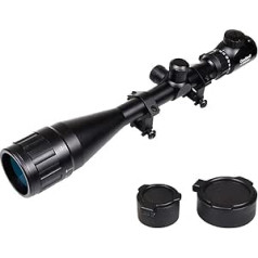 Goetland 6-24x50 AOEG Rifle Scope Rifle Scope Red & Green Dot with Bracket for Tactical Hunting