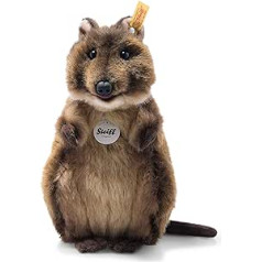 Steiff Quokka Skippy mīsta rotaļlieta, jauka pildīta rotaļlieta ar vārdu, zēni, meitenes un mazuļi no 0 mēnešiem, ķengurs, plīša rotaļlieta, 25 cm, maza, 355660