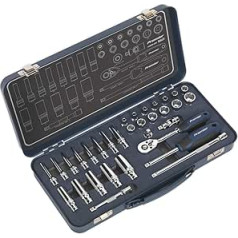 Socket Set 32pc 1/4"Sq Drive Lock-On™ 6pt Metric