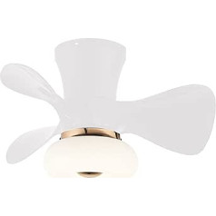 Lixada LED griestu ventilators ar apgaismojumu 30 W īpaši kluss ventilators ar gaismu, 3 krāsu temperatūras un 6 vēja ātrumi, taimeris un reversa funkcija guļamistabai, viesistabai, ēdamistabai, balta