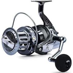 Sougayilang Spinning Reels 10000 Series Surf Makšķerēšanas spoles, 10+1 Stainless BB Ultra Smooth Powerful with CNC alumīnija spoles makšķerēšanas spoles sālsūdens saldūdens makšķerēšanai