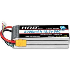 HRB 18.5 V 5000 mAh 50C 5S XT90 Lipo Akumulators Pack for RC Car RC Truck RC Truggy RC Lidmašīna Drone DIY Hobijs