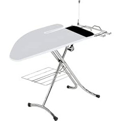 Combiboard Plus Chrome-plated Steel Ironing Board - Made in Italy - 125 x 48 cm - Padded Lid