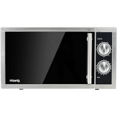 H.Koenig VIO7 mikroviļņu krāsns ar grilu / 9 programmas / jauda 23 l / 1000 W jaudas grils / 900 W jaudas mikroviļņu krāsns / sudrabs