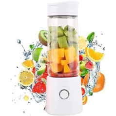 Blend In® Blender - Smoothie Maker, USB Stand Mixer, Mini Mixer To Go with Drinking Cup - Also Perfect as a Protein Powder Shaker or for Green Smoothies (White)