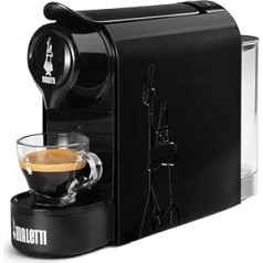 Bialetti Gioia Machine and Coffee Espresso per Capsule in Alluminio Bialetti, 1200, Black