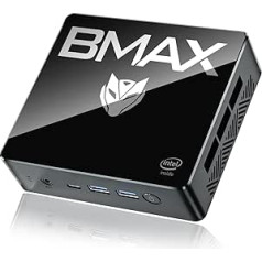 Bmax Mini PC Intel 12th Gen N95(up to 3.4GHz) 16GB DDR4 RAM 512GB M.2 SSD B4 Mini Computer Desktop Support Dual HDMI 4K UHD WiFi 5, Bluetooth4.2, Gigabit Etherne Mini Gaming PC 4K HD Gigabit Etherne