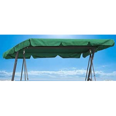 QUICK STAR Hollywood Swing Roof Cover 200 x 145 cm Green Waterproof Universal Replacement Roof Garden Swing 3 Seater UV 50 Swing Roof Replacement Cover