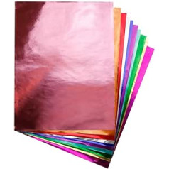 Hygloss Products Metallfolien-Papierbögen für Kunst und Handwerk, Klassenzimmeraktivitäten und Künstler, 25,4 x 33 cm, 10 Farben, 40 Blatt