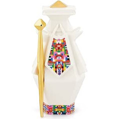 Alessi Joseph ESA05 3 - Joseph Porcelain Nativity Scene Figurine with Hand-Applied Decals and 24 Carat Gold Details, Multi-Colour