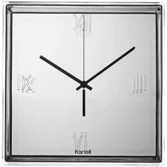 Kartell 01910XX Tic and Tac pulkstenis, plastmasa, hromēts, 30 x 30 cm