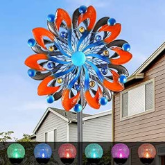 XINGTONG Windspiel für den Außenbereich – Windskulpturen und Spinner, Gartenspinner, Metall-Windspinner, Windspiel für Hof und Garten, für Hof, Kunst, Garten, Rasen-Dekoration