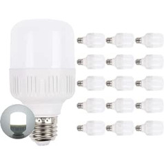 Mengjay E27 LED spuldze, 900 lm, vēsi balta 6000K, 9W Aizstāj 85W kvēlspuldzes, LED spuldzes, maza Edisona skrūve, nav regulējama, iepakojumā 15