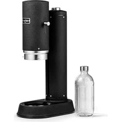 Aarke Carbonator Pro Water Carbonator with Glass Bottle, Matte Black Finish