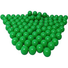 100 Organic Ball Pit Balls Made from Renewable Sugarcane Raw Materials (7 cm Diameter, Dark Green 79)