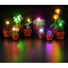 cooldac LED gaismas komplekts Lego 10329 Icons Mini Plant Set (tikai apgaismojums, bez Lego), Creative Decorative Lights Set Saderīgs ar Lego 10329 Icons Mini Plants Building Block modeli