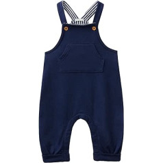 United Colors of Benetton Baby Boys Dungarees, Blu Scuro 252