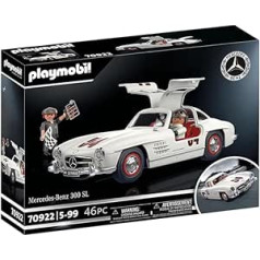 Happy Mix: Playmobil 70922 Mercedes-Benz 300 SL modeļa automašīna pieaugušajiem un rotaļu automašīna bērniem, no 5 līdz 99 gadiem + 10 lipīga nindzja vīriešu kāpšana pie sienas