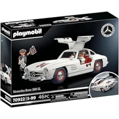 Happy Mix: Playmobil 70922 Mercedes-Benz 300 SL Model Car for Adults and Toy Car for Children, 5-99 Years + 10 Sticky Ninja Men Wall Climbing