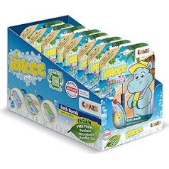 Craze INKEE Fun Beach 8 Multipack | 8 x vannas bumbas bērniem ar pārsteigumu vannas bumbas bērniem ar nīlzirgu figūrām, arbūzu aromātu un mango sviestu