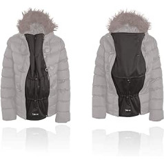 Zip Us In Maternity Jacket Expander Panel — Mēteļa pagarinātājs, lai pagarinātu savu jaku grūtniecības laikā un valkātu kopā ar viena izmēra zīdaiņa pārvadātāju