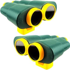 Haconba Pack of 2 Playground Binoculars Toy Swing Set Plastic Green Binoculars Playset for Outdoor Backyard Playground Tree House Jungle Gym Accessories