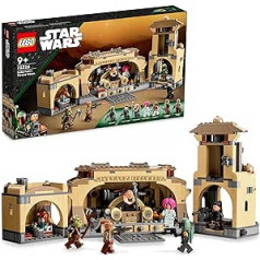 LEGO 75326 Star Wars Boba Fetts troņa istabas būves rotaļlieta ar Džabas pilīm un 7 mini figūriņām, no 9 gadiem