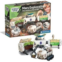 Clementoni 61545 Science&Play Science & Play Lab-NASA Mars Exploration-Educational and Scientific, Science Kids 8 Years, STEM Rotaļlietas, Eksperimentu komplekts, Angļu versija, Ražots Itālijā, 11,2x42,5x31,1 cm