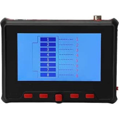 AHD TVI CV-Kameratester, DC 12 V-Ausgang, VGA-Eingang, Gute Kontrolle, CCTV-Testmonitor für Wartung (EU-Stecker)