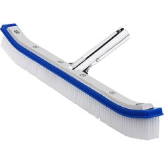Deuba® Pool Brush Pool Cleaning Brush Pool 46 cm Suitable for Standard Holding Handles Bristles Made of PVC for Long Durability Aluminium Reinforced Corrosion Resistant Connection Head