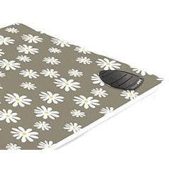 Encasa Homes Bügelmatte (Groß 120 x 70 cm) mit 3 mm Polsterung & Silikonbügel für Dampfbügeln auf Tisch oder Bett - Hitzebeständige Tischbügeldecke, bugeltischauflage bugelunterlage - Daisy Grey