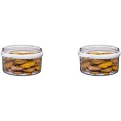 Mepal Modula Stora uzglabāšanas konteiners apaļš 1,5 litri plastmasas balts 19 x 10,8 cm (2 iepakojumā)