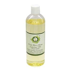 RV Essential Pure rīsu kliju nesēja eļļa 100 ml (3,38 unces) - Oryza Sativa (100% tīra un dabiska auksti spiesta) tīra rīsu kliju nesēja eļļa