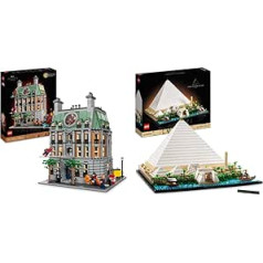 LEGO 76218 Marvel Sanctum Sanctorum, 3 stāvu moduļu būvēšanas komplekts ar Doktora Streindža un Dzelzs vīra mini figūriņām, kolekcionējams, Avengers: Endgame & 21058 Architecture Pyramid of Cheops Building Kit