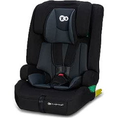 Kinderkraft Safety Fix 2 I-Size 76-150 cm Child Seat 9-36 kg, Child Car Seats with Isofix, Headrest Adjustment, Special Safety Systems, 5-Point Straps, Insert in Set, Black
