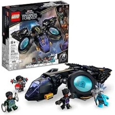 LEGO Marvel Shuri's Sunbird, Black Panther lidmašīnas būvējams rotaļu transportlīdzeklis bērniem, 76211 Wakanda Forever komplekts, Avengers supervaroņa dāvanas ideja