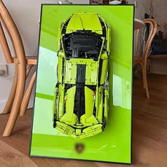 iLuane sienas diagrammas displejs Lego 42115 Technic Lamborghini Sián FKP 37 sacīkšu automašīnai, pieaugušo kolekcionējamo preču displeja sienas dēlis automašīnu modeļiem, dāvanas Lego mīļotājiem (tikai displeja sienas dēlis)