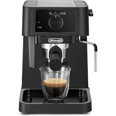 De'Longhi Stilosa EC 230.BK tradicionālais espresso portafiltra automāts, espresso automāts ar manuālu piena putotāju, espresso pulverim, 1 litra ūdens tvertne, melna