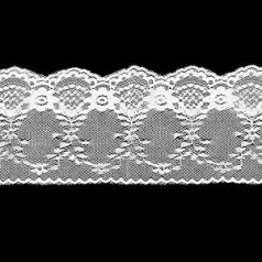 1 Roll 5 m Vintage Lace Border 10 cm Wide, Lace Ribbon Lace Border Decorative Ribbon, Decorative Ribbon, Lace Trim Ribbons for Table Decoration, Wedding, Sewing Crafts, Clothing Decoration, White