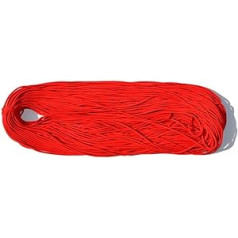 10 m x 3 mm Cotton Yarn Macrame Corespun Cotton Rope Colourful Braided Rope Cotton Cord for DIY Crafts Macrame Wall Hanging Hanging Basket Decoration, Red