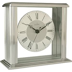 Acctim 36247 Hamilton Mantel Clock, Silver Effect