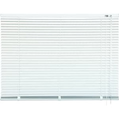 mydeco® Aluminium Venetian Blind 110 x 130 cm White Includes Control Rod Ceiling Support + Mounting Material Interior Blind Sun and Privacy Protection Fine Adjustable