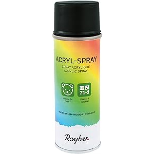 Rayher akrila aerosols, 200 ml kanna, akrils, 5,5 cm x 5,5 cm x 17 cm