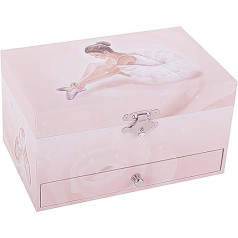 6260974 Children's Jewellery Box Ballerina Music Box with Dancing Figure and Music, Glow in the Dark