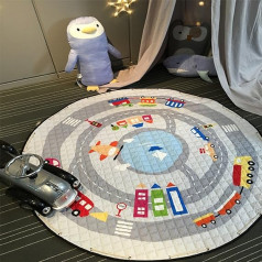 JameStyle26 bērnu rotaļu paklājiņš, kārtīgs maisiņš, rotaļu paklājs, bērnudārza paklājs (auto)