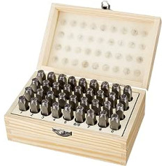 Amazon Basics 7.87 mm Hole Set, Metal and Leather, Wood Colour